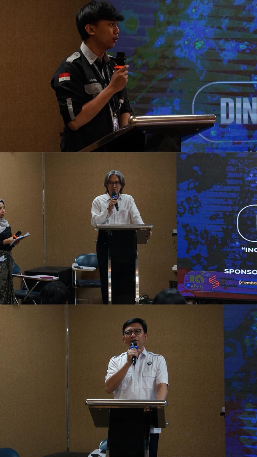 Sambutan-sambutan Ketua HMTE, Kaprodi Teknik Elektro, Dekan FT